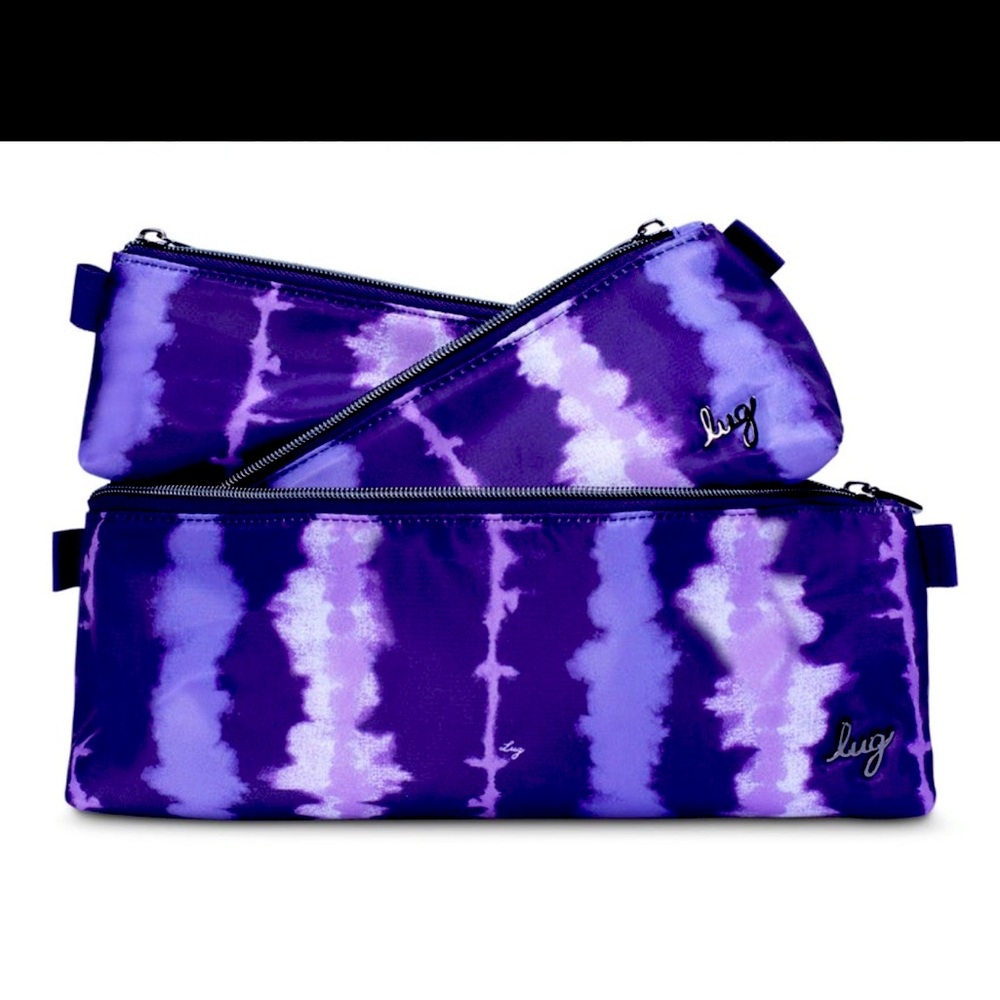 NWT: LUG SCHOONER - 3 PIECE ORGANIZING BAGS- NOT AVAILABLE- SHIBORI PURP…